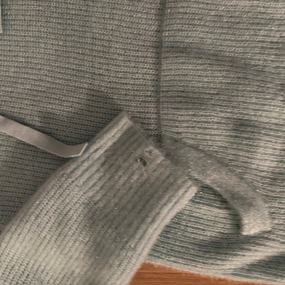 Light Blue Knit Hoodie Sweater – Size M - Picture 2 of 9